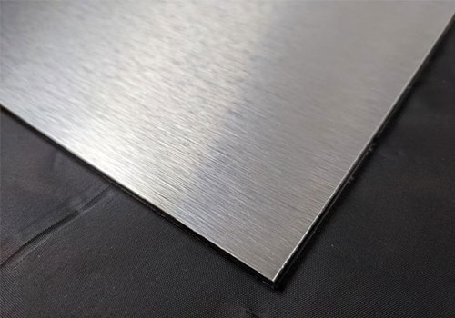 Brushed aluminum mirror